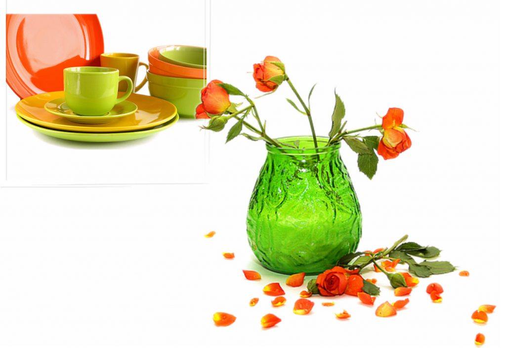 orange and green decorating ideas