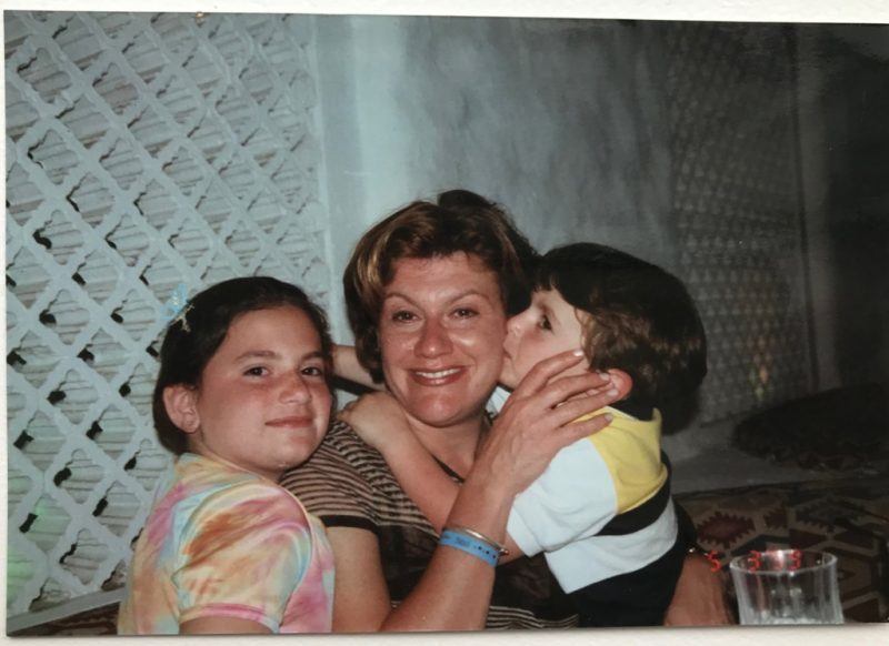 Marina Klima with her kids
