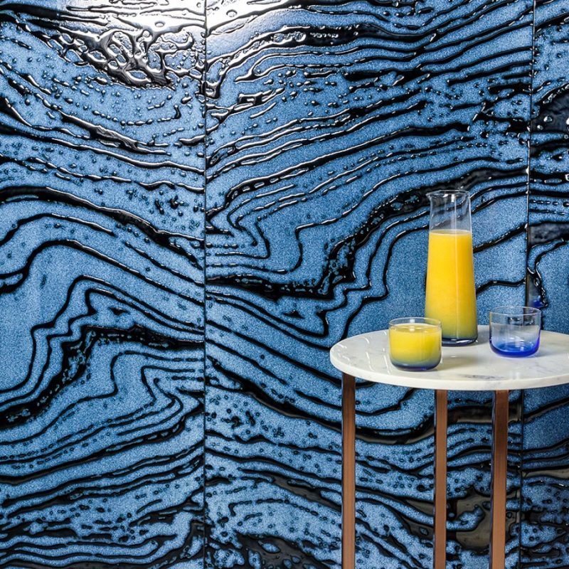 bathroom with porcelain wall tile