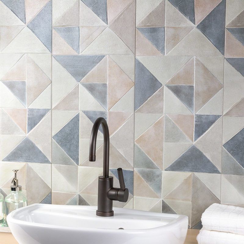 geometric pattern for bathroom tiles