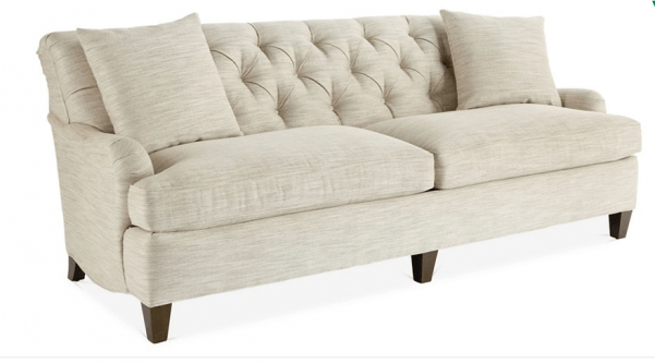 TUFTED WHITE SOFA