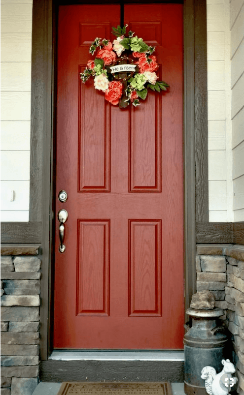 orange front door